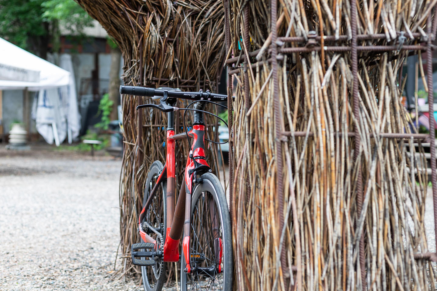 Антон и его велосипед из… бамбука